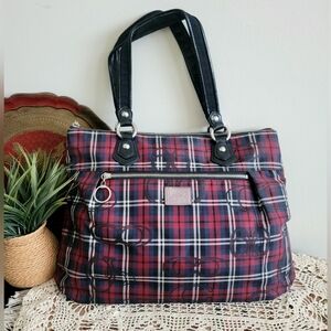 Coach plaid Shoulder bag Rare